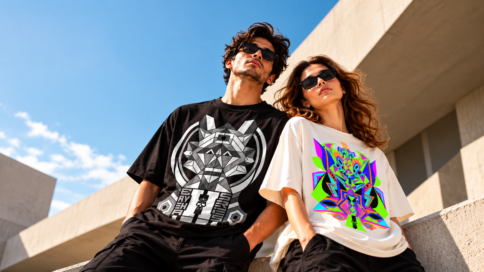 BAVEHA campaign hero featuring artistic apparel